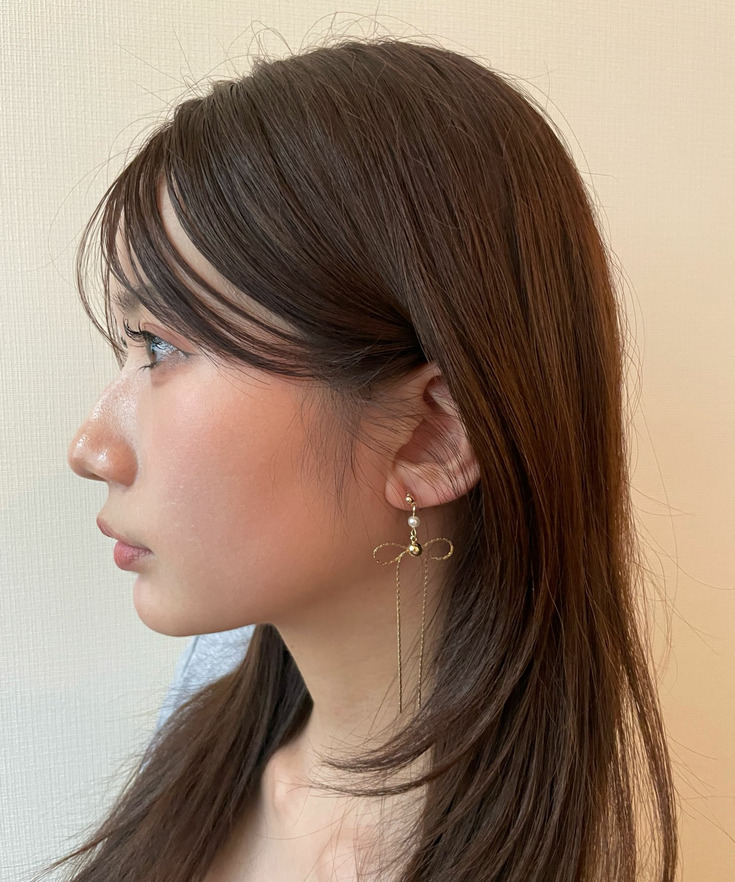 リボンノンホールピアス10 詳細画像 1