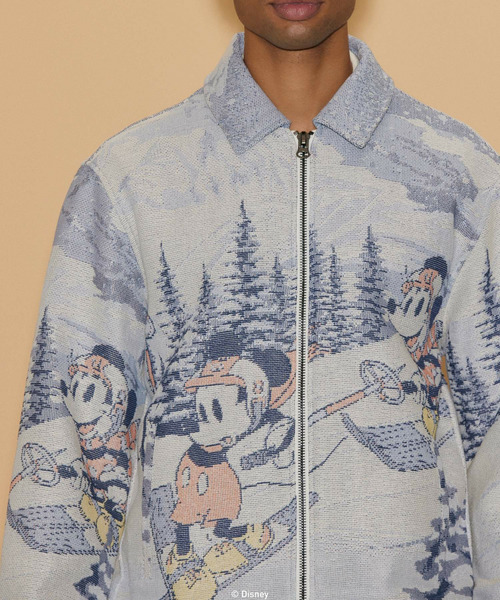 【Disney holidey】【UNISEX】柄ブルゾン 詳細画像