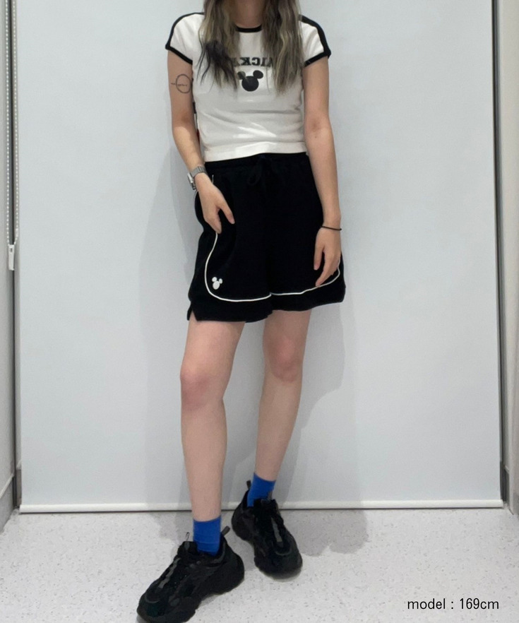 【Disney】【UNISEX】ラインショートパンツ 詳細画像 23