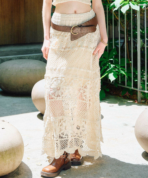 かぎ針ロングスカート