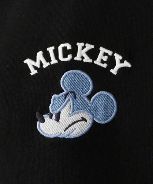 【Disney】【UNISEX】フロントジップ裏毛パーカー 詳細画像