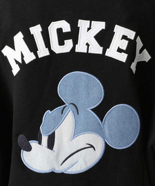 【Disney】【UNISEX】フロントジップ裏毛パーカー 詳細画像