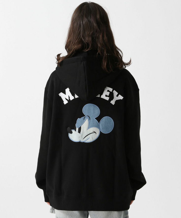 【Disney】【UNISEX】フロントジップ裏毛パーカー 詳細画像 15