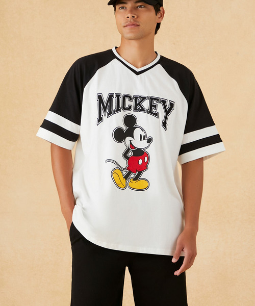 【Disney】【UNISEX】ベースボールTシャツ 詳細画像