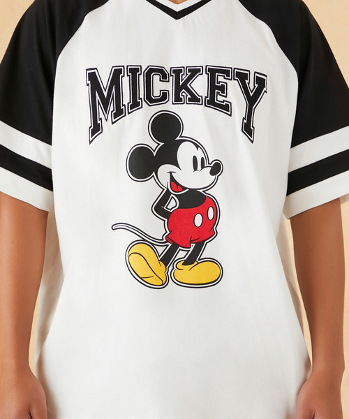 【Disney】【UNISEX】ベースボールTシャツ 詳細画像