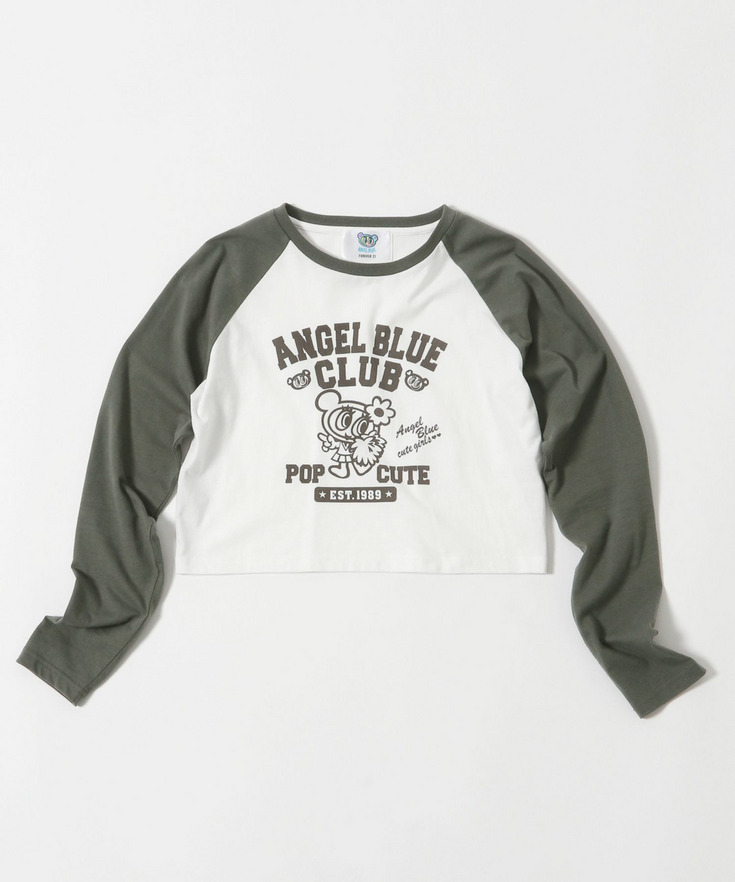 【ANGEL BLUE】ラグランTシャツ 詳細画像 グレー10 1