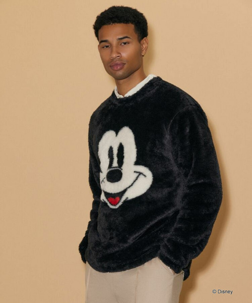 【Disney Holiday】【UNISEX】ミッキーふわふわプルオーバー 詳細画像