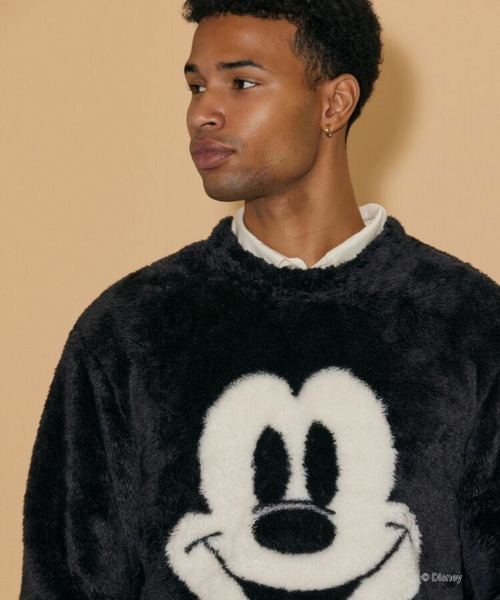 【Disney Holiday】【UNISEX】ミッキーふわふわプルオーバー 詳細画像