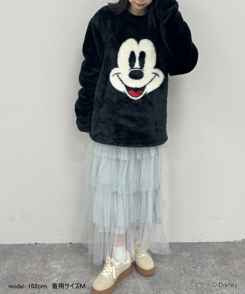 【Disney Holiday】【UNISEX】ミッキーふわふわプルオーバー 詳細画像