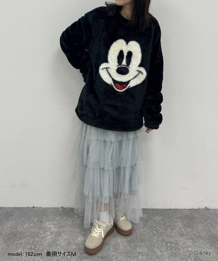 【Disney Holiday】【UNISEX】ミッキーふわふわプルオーバー 詳細画像 7