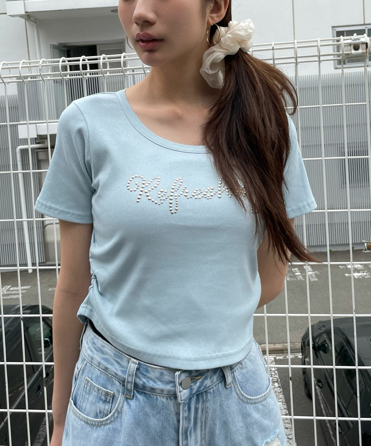 スタッズロゴＴシャツ 詳細画像 ブルー80 1