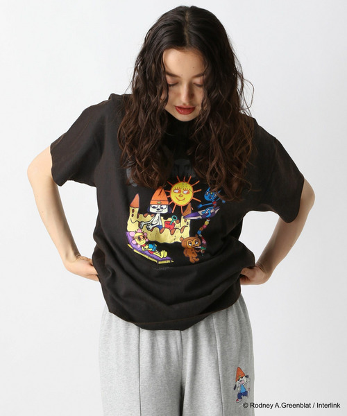 【パラッパラッパー】ピグメント加工グラフィックTシャツ 詳細画像