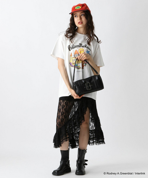 【パラッパラッパー】ピグメント加工グラフィックTシャツ 詳細画像