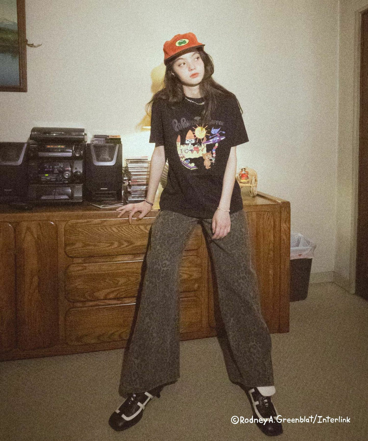 【パラッパラッパー】ピグメント加工グラフィックTシャツ 詳細画像 1