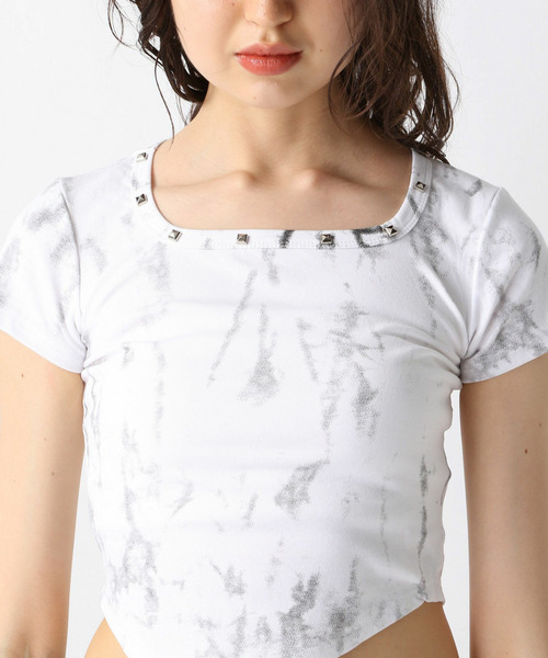 【先行予約】スタッズスクエアＴシャツ 詳細画像